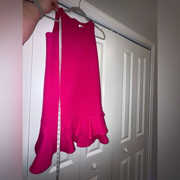 Eliza J Pink Ruffled Sheath Dress Cocktail - Picture 12 of 13